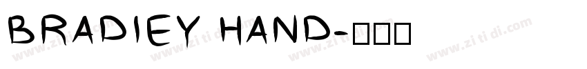 BRADIEY HAND字体转换